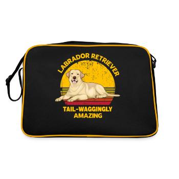 Labrador Retriever - Retro Bag - black/gold - Back