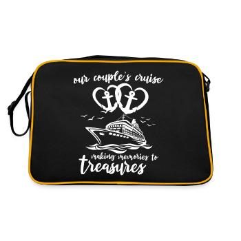 Croisière familiale - Sac Retro - noir/or - Dos