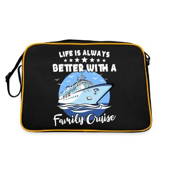 Croisière familiale - Sac Retro - noir/or - Dos