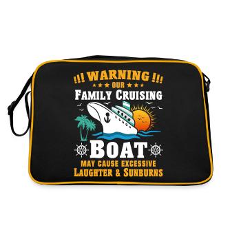 Croisière familiale - Sac Retro - noir/or - Dos