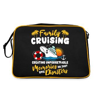 Croisière familiale - Sac Retro - noir/or - Dos