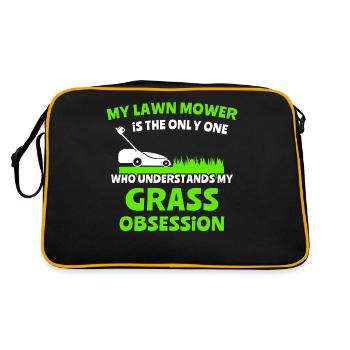 Lawn mowers Lawn mowing - Retro Bag - black/gold - Back