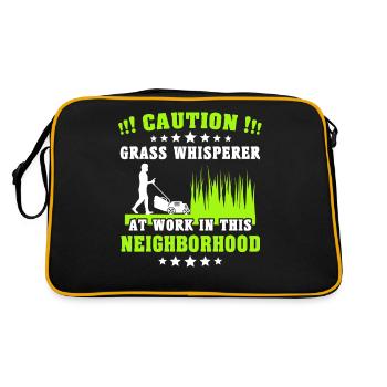 Lawn mower lawn whisperer - Retro Bag - black/gold - Back