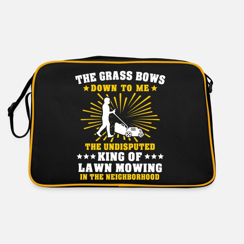 Lawn mower lawn mowing king Retro Bag