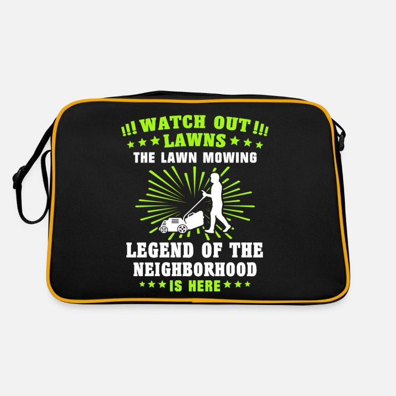 Lawn mower legend lawn mowing Retro Bag