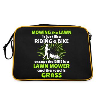 Lawn mowers Lawn mowing - Retro Bag - black/gold - Back