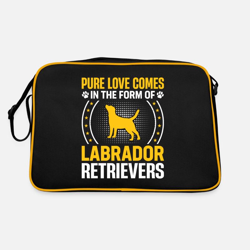 L’amour pur se présente sous la forme de Labrador Retrievers Sac Retro
