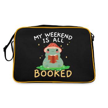 The book was better reading books book reading - Retro Bag - black/gold - Back