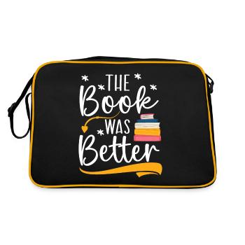 Versuchen Sie, Bücher zu lesen ... statt sie zu ve - Retro Tasche - Schwarz/Gold - Hinten