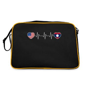 Laos - Sac Retro - noir/or - Dos