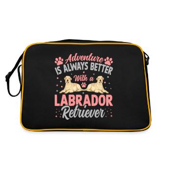 LABRADOR RETRIEVER - Retro Bag - black/gold - Back