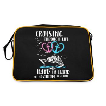Cruise Partner - Retro Bag - black/gold - Back