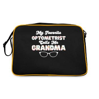 Optician Gift Optometry - Retro Bag - black/gold - Back