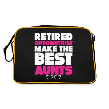 Optician Gift Optometry - Retro Bag - black/gold - Back