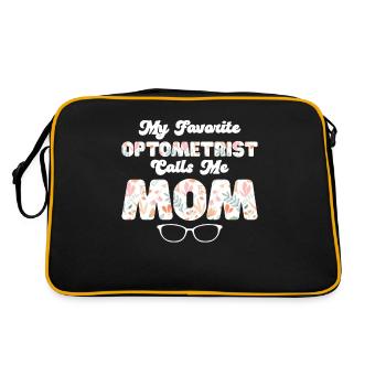 Optician Gift Optometry - Retro Bag - black/gold - Back