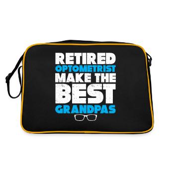 Optician Gift Optometry - Retro Bag - black/gold - Back