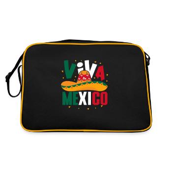 Cadeau de la nation mexicaine mexicaine - Sac Retro - noir/or - Dos