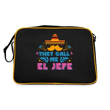Cadeau de la nation mexicaine mexicaine - Sac Retro - noir/or - Dos