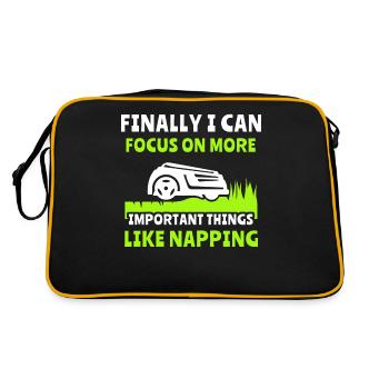 Robotic lawn mower Robot lawn mower - Retro Bag - black/gold - Back