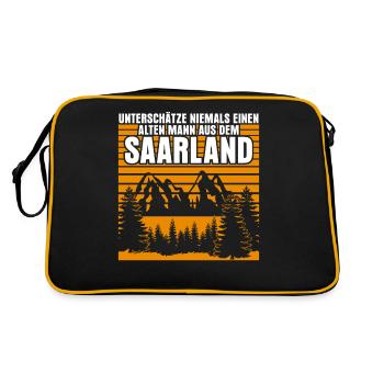 Saarland old Saarlanders - Retro Bag - black/gold - Back