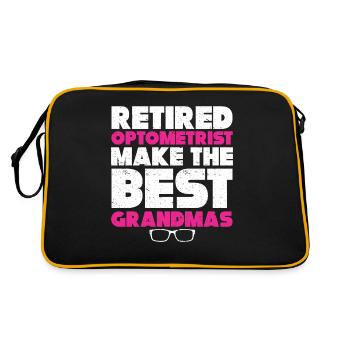 Optician Gift Optometry - Retro Bag - black/gold - Back