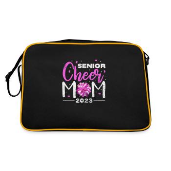 Cheerleader Cheerleading Sport Gymnastics Gift - Retro Bag - black/gold - Back