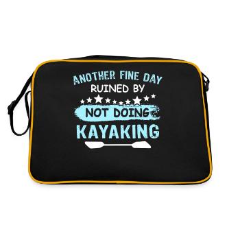 Kayaking - Retro Tasche - Schwarz/Gold - Hinten