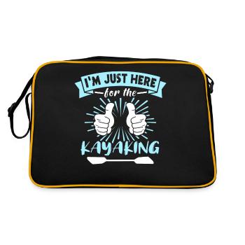 Kayaking - Retro Tasche - Schwarz/Gold - Hinten