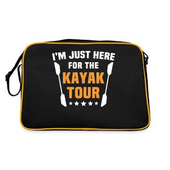 Kayaking - Retro Tasche - Schwarz/Gold - Hinten