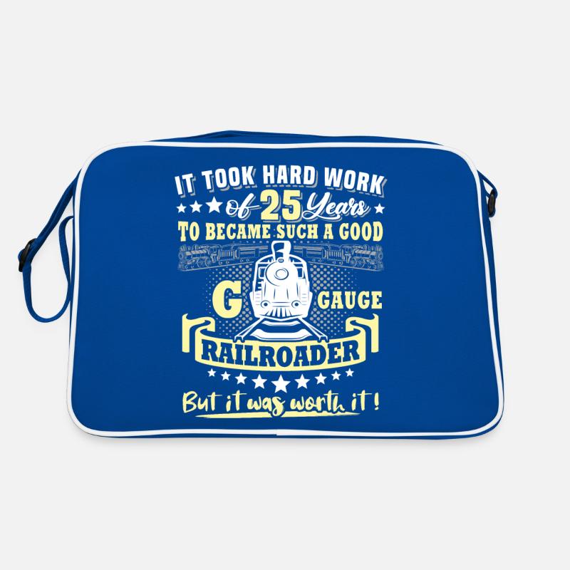 Gartenbahn 25. Geburtstag Garten Eisenbahn Spur G Retro Tasche