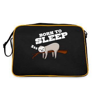 Sleeping Sloth Sleep Sleep Shirt - Retro Bag - black/gold - Back