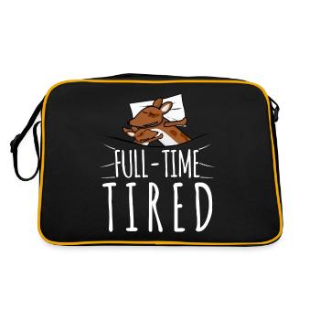 Sleeping Tired Dogs Dog Sleep Shirt - Retro Bag - black/gold - Back