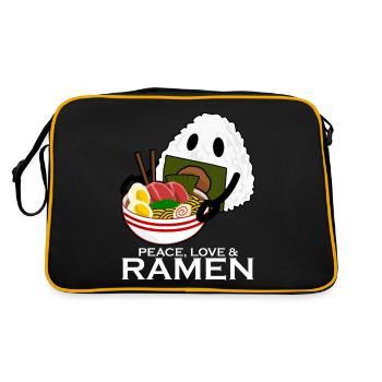 Nouilles ramen et soupe de nouilles de riz - Sac Retro - noir/or - Dos