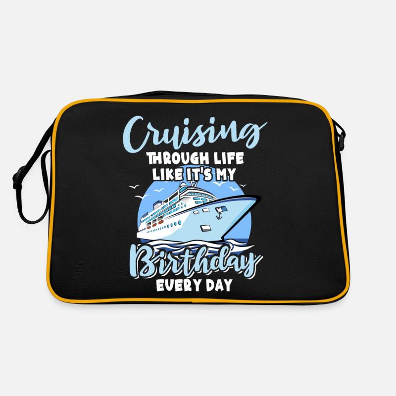 Kreuzfahrt Geburtstag Geburtstagskreuzfahrt Retro Tasche