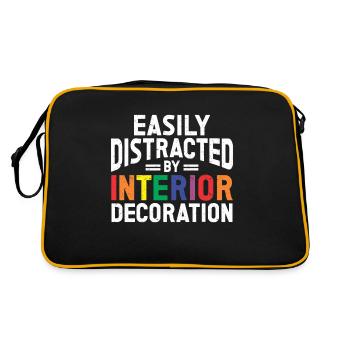 Interior Designer Gift Interior Decoration Designer - Retro Bag - black/gold - Back