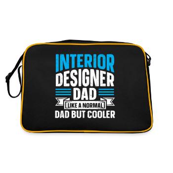 Interior Designer Gift Interior Decoration Designer - Retro Bag - black/gold - Back