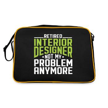 Interior Designer Gift Interior Decoration Designer - Retro Bag - black/gold - Back