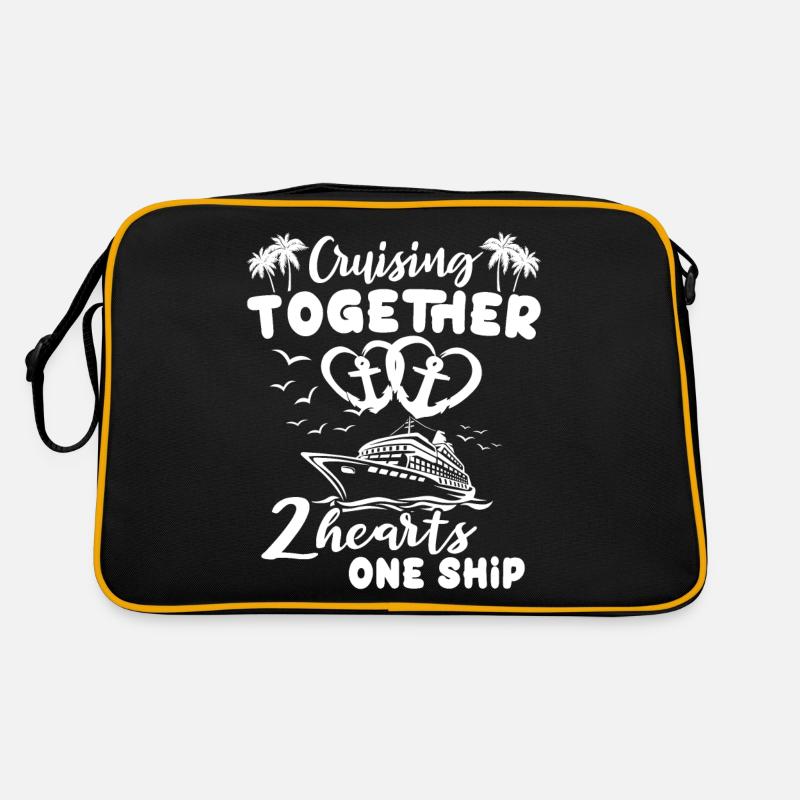 Kreuzfahrtschiff Paar Kreuzfahrt Retro Tasche