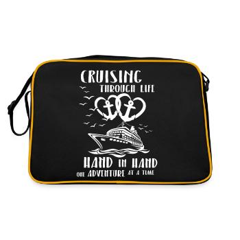 Cruise Ship Couple Cruise - Retro Bag - black/gold - Back