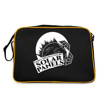 Solar cells Solar energy Photovoltaics - Retro Bag - black/gold - Back