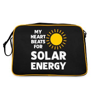 Photovoltaics Solar cells Solar energy - Retro Bag - black/gold - Back