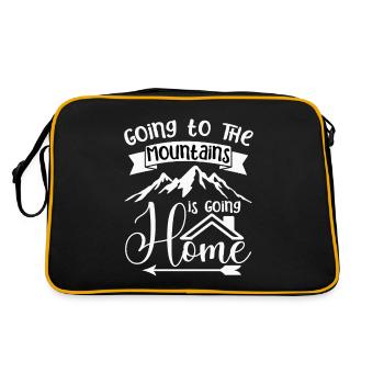 Going to the Mountains is Going Home for Athletes - Retro Bag - black/gold - Back