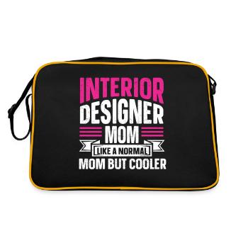 Interior Designer Gift Interior Decoration Designer - Retro Bag - black/gold - Back