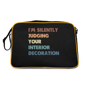Interior Designer Gift Interior Decoration Designer - Retro Bag - black/gold - Back