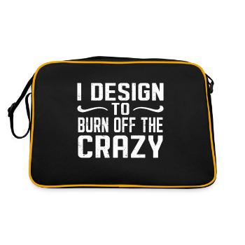 Interior Designer Gift Interior Decoration Designer - Retro Bag - black/gold - Back