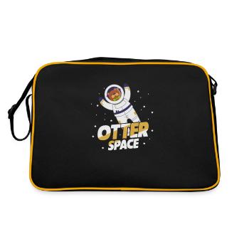 Loutre de mer Loutre Cadeau de loutre - Sac Retro - noir/or - Dos