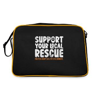 Sauvetage des animaux Bien-être animal Ami animal cadeau - Sac Retro - noir/or - Dos