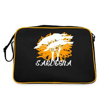 Sardaigne Sardaigne Sardaigne - Sac Retro - noir/or - Dos