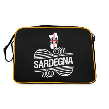 Sardaigne Vacances Sardaigne Sardaigne - Sac Retro - noir/or - Dos