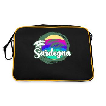 Sardinien Retro Sardegna Sardinia - Retro Bag - black/gold - Back